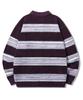 TRILLION Gradient Stripe Velvet Collar Knit_Purple