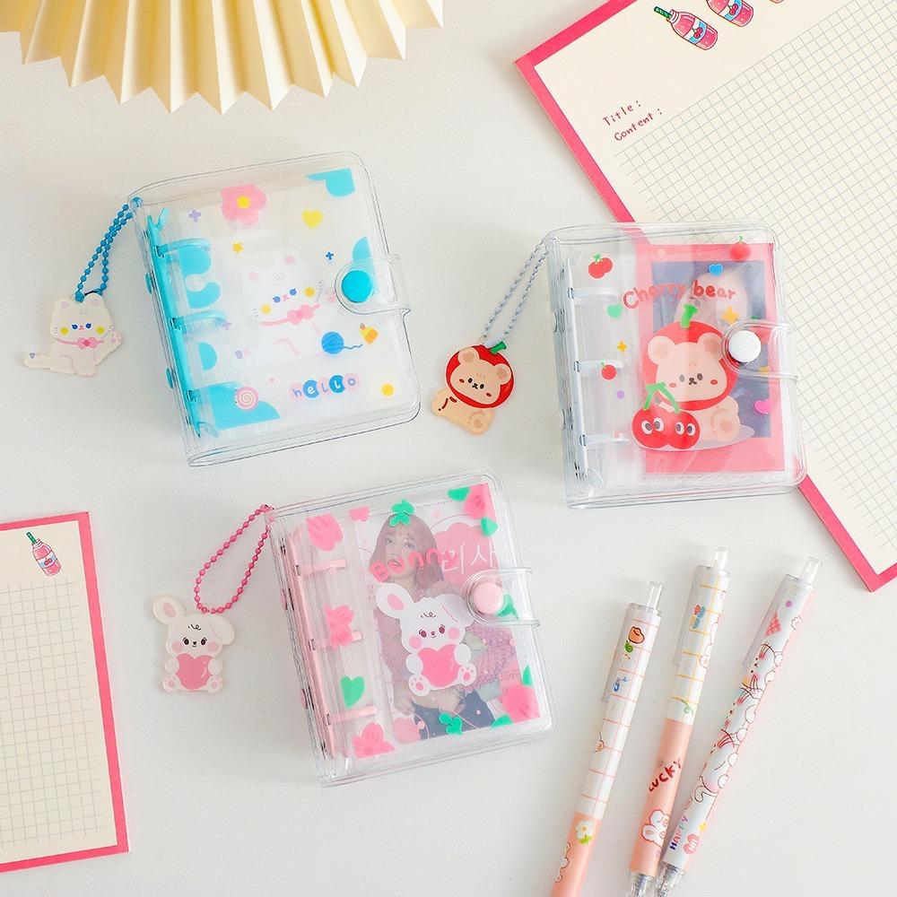 

DIY Photocard Holder Transparent Mini Photo Album 3 inch Pictures Storage Case Household фіолетовий