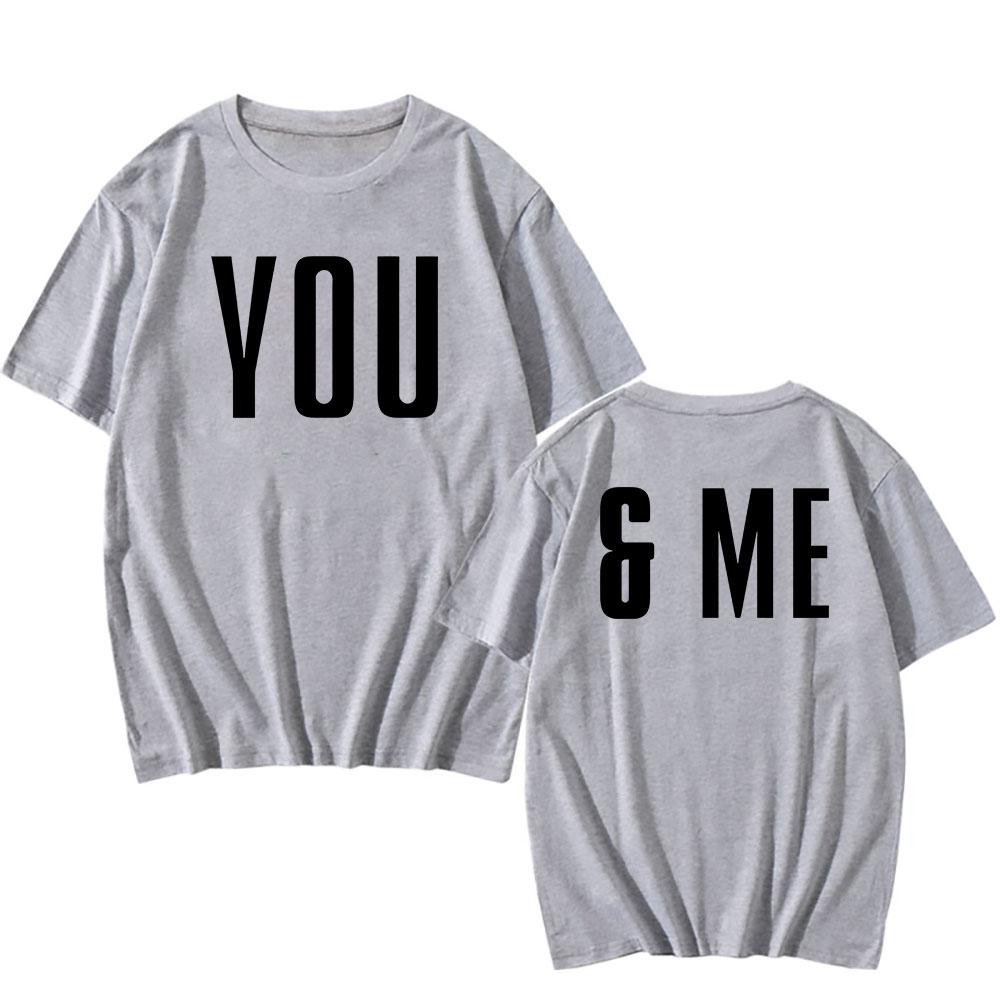 Disclosure You & Me Tee Short Sleeve Cotton Men Tshirts Casual Fashion Hip Hop Streetwear Male Clothing Graphic Print T Shirts