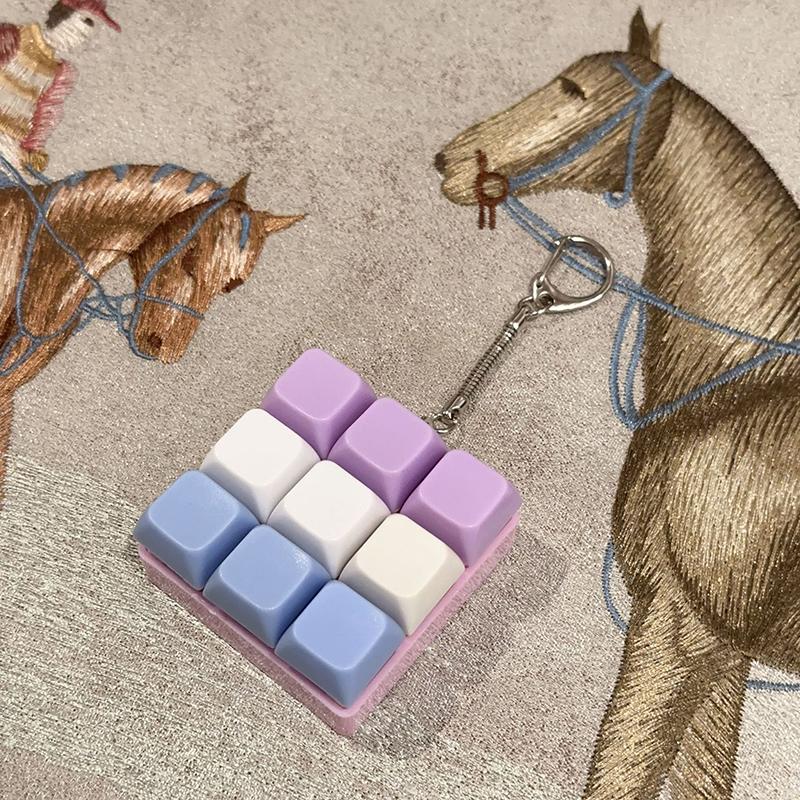 9 Klawiszy Mechaniczny Tester Osi Klawiatury Przycisk Keycap Brelok Brelok do Klawiatury Zabawka Nakładki na Klawisze Zabawka