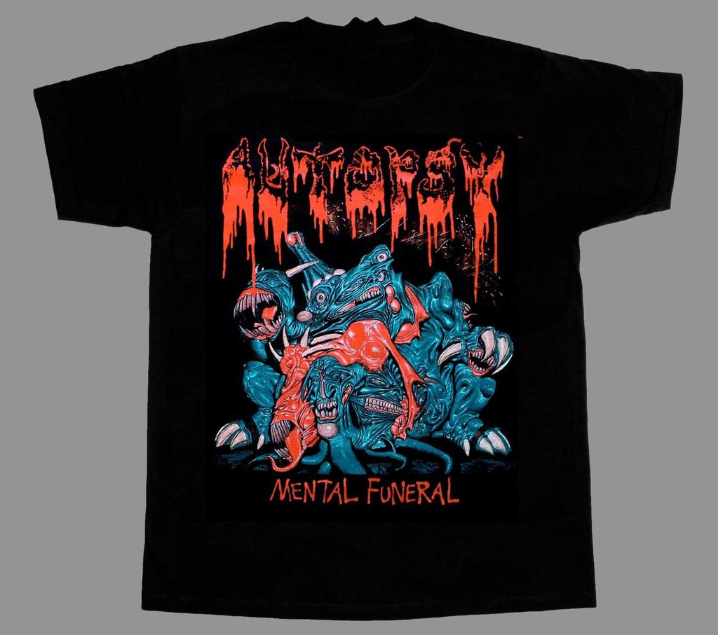 T-shirt Funerale Mentale AUTOPSY Uomo Nero E437