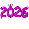 2026 Gold Red Crown Foil Number Balloons for 2026 New Year Eve Party Decoration Supplies 2026 Graduation Navidad Christmas Decor