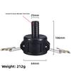 S60*6 IBC Tank Adapter PP Material Camlock Fitting, Type C, 64mm Female Camlock Coupler X 1" 1.5'' 2" Hose Shank