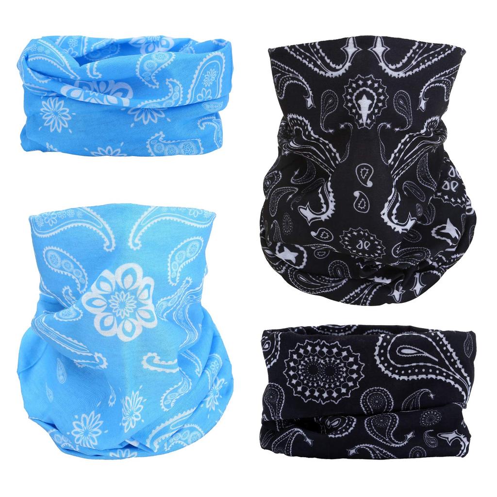 8 Cashew Nut Flower Headband Bandana Balaclava Half Face Mask Shield Head Hair Scarf Neck Gaiter Hat Multipurpose Breathable Reusable Washable for