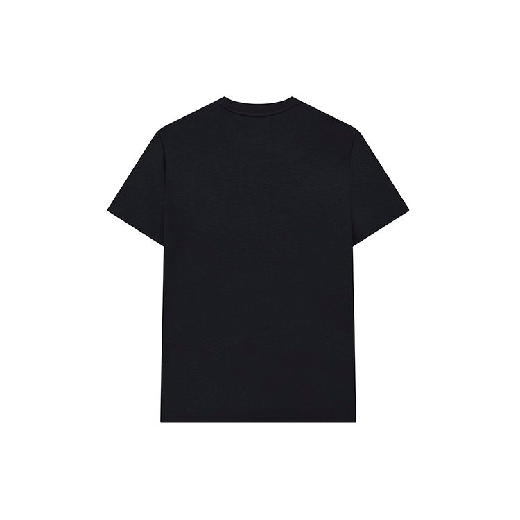 FILA Logo Print Solid Color Round Neck Short Sleeve T-Shirt Men Tops Legendary-Blue F61M228111FNV
