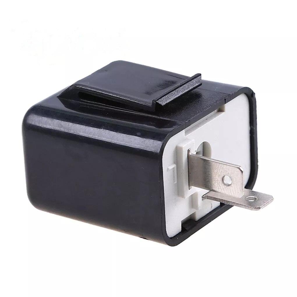 2Pin Motorcycle LED Flasher Relay Adjustable Frequency of Turn Signal Blinker Indicator Flasher Relays For Motorbike Accessories