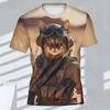 Sommer Herren Freizeit Mode Kreativ Lässig Täglich T-Shirt Locker Lässig T-Shirt 3D Digital Farbe Gedrucktes T-Shirt