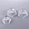 Home Decoration Quartz Glass Transparent Pedestal Crystal Ball Base Display Stand Sphere Holder