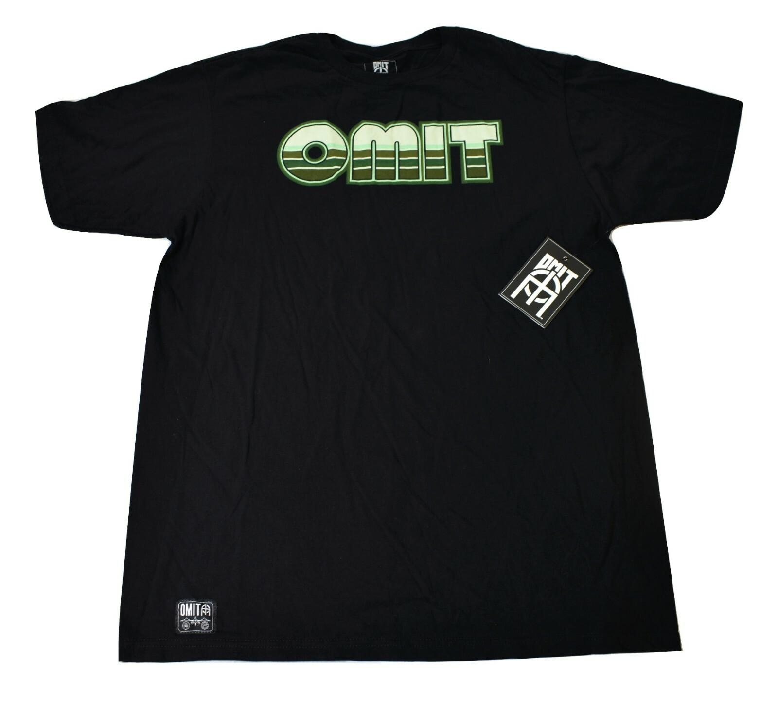 Omit Mens 70s Sunset Black Tee Shirt New L L