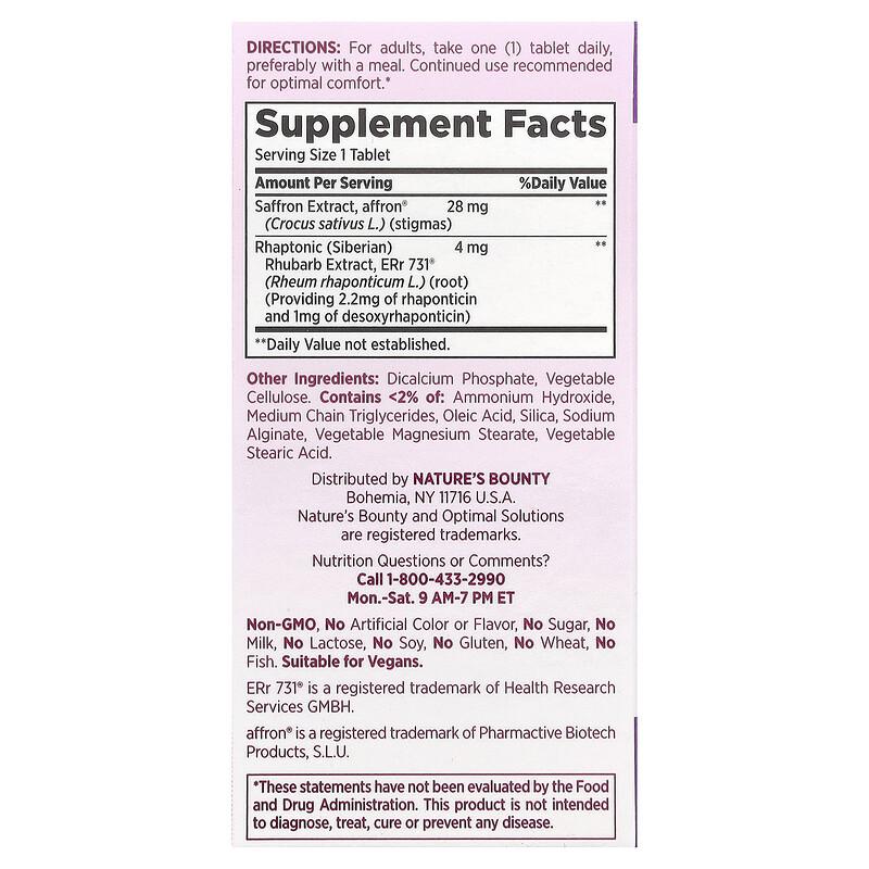 Optimal Solutions®, Advanced Menopause Relief, 30 Tablets