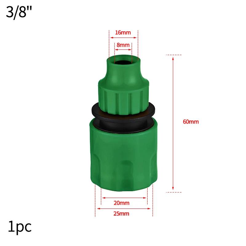 Garden Hose Quick Connector 1/2 3/4 3/8 1 Inch Pipe Tap Coupler Stop Water Connector 18/16mm Repair Joint Irrigation Pipe System