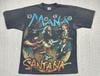 Vintage Mana Santana Shirt XL Black Resurreccion Double Sided Mexico Faded 90s