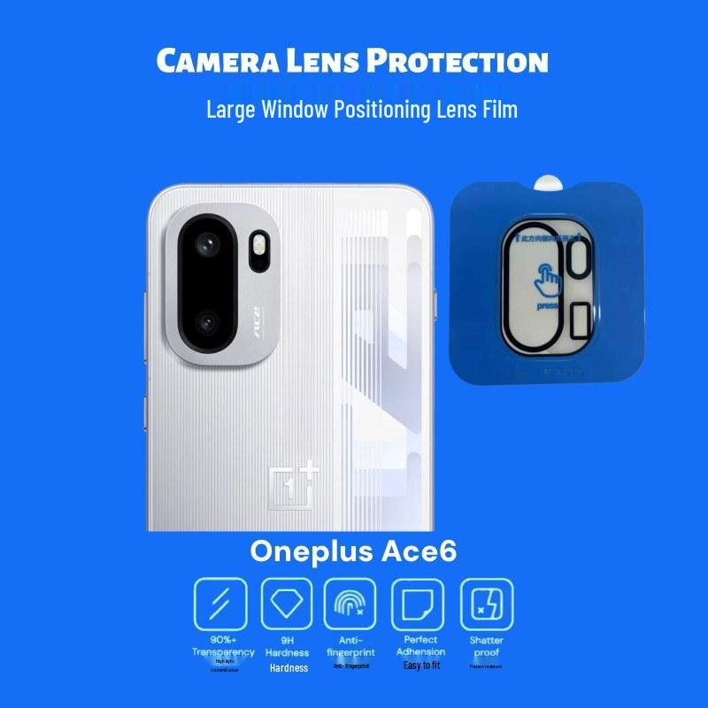 OnePlus Ace 6 Silk Screen Lens Film: Ultra-Thin Tempered Glass for 6T and 15R