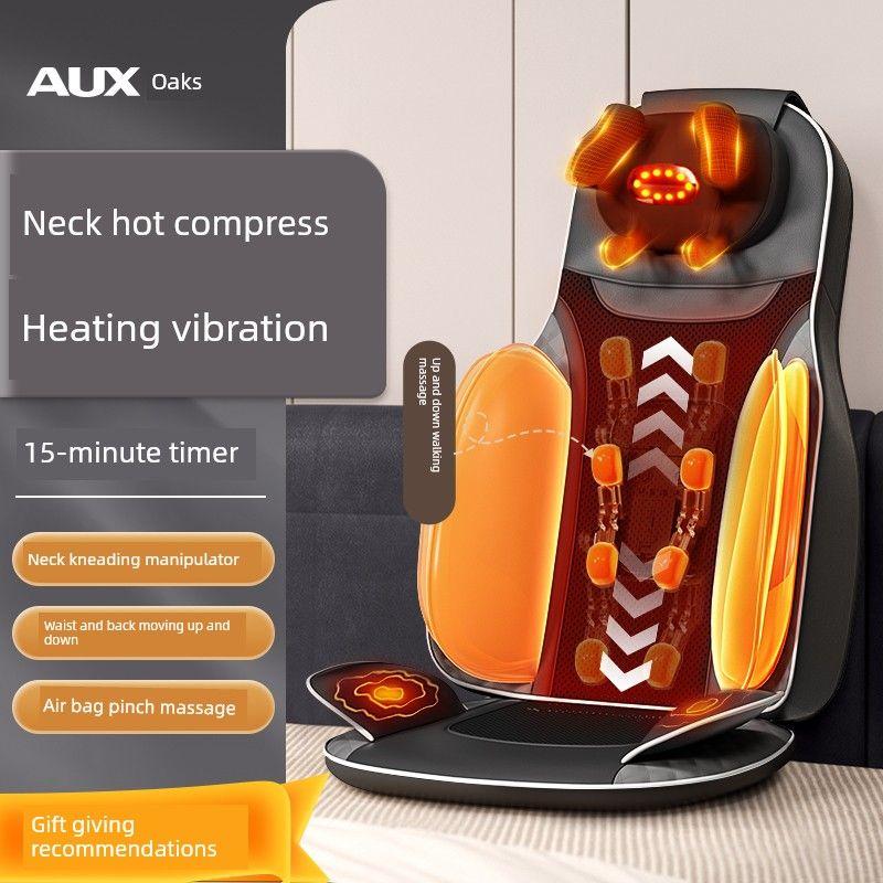 

Oaks Massage Cushion Massager Cervical Spine, Waist and Back Massager, Full Body Automatic Kneading Multifunctional Cushion Ink Rhyme Dark Gray