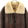 prms B-3 Mouton Flight jacket 3L Brown Biggs Men's Used