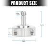 Steel 1/4inch Threaded Knob Screw Adapter With Hole For Quick Release Photography Equipment Fastening & Tightening