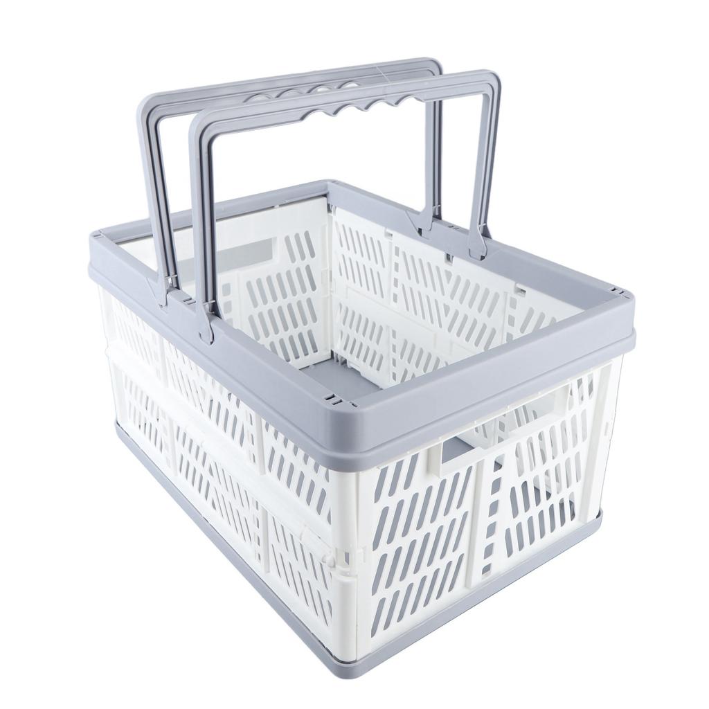 Zusammenklappbare Körbe mit Griffen PP Wasserdichte Zusammenklappbare Aufbewahrungskisten für Zuhause Küche Schlafzimmer