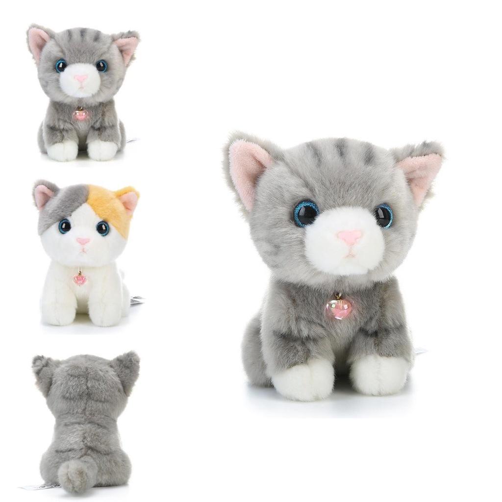 Adorable Simulation Siamese Shorthair Plush Cat Toy For Home And Room Decor