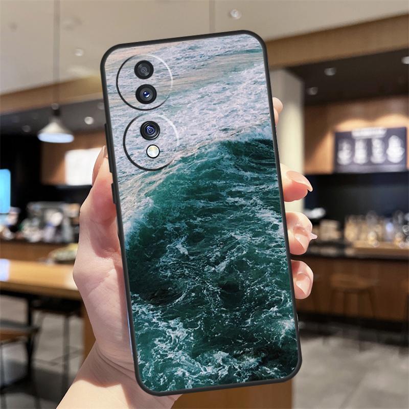 Blue Ocean Waves Sea Case For Honor Magic 8 6 7 Pro Honor 400 200 70 90 Lite X8b X8c X9a X9b X9c X9d Win RT Cover