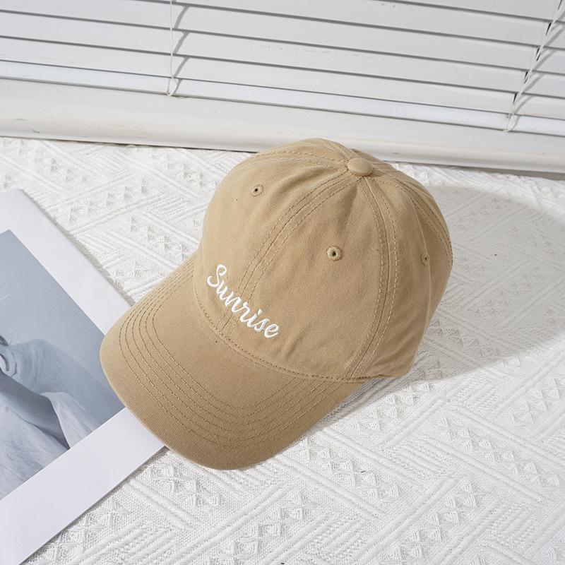 White raspberry powder baseball cap women's spring and autumn tide hat face cap