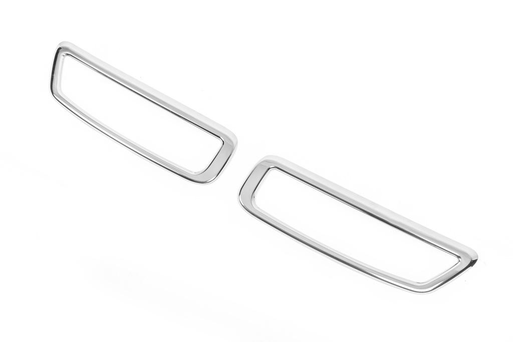 Обводки заднего бампера (2 шт, нерж) OmsaLine - Итальянская нержавейка для Peugeot 3008 2016-2023 гг