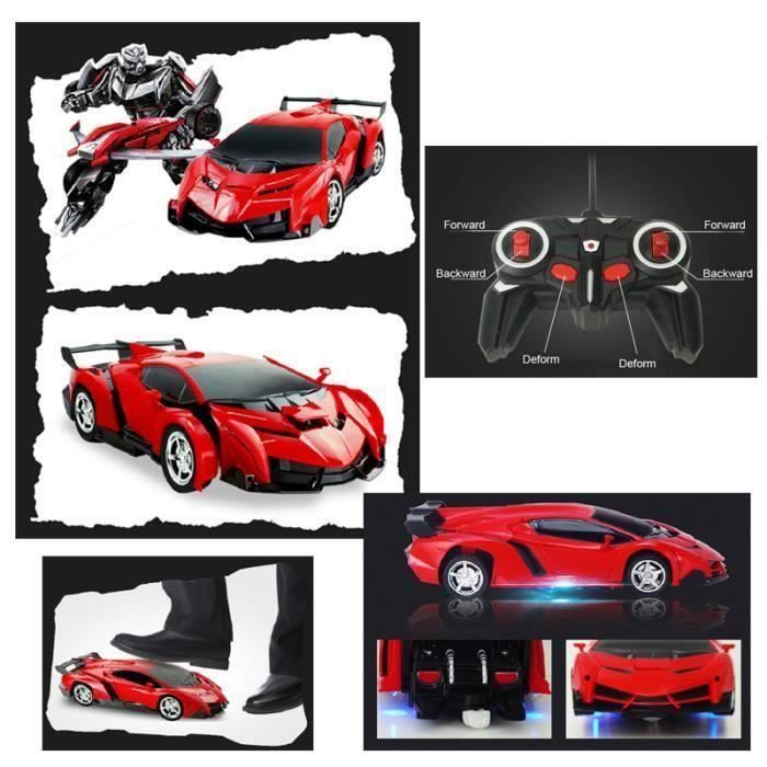 2 In 1 RC Sport Transformation Car Remote Control Deformation Auto Toy