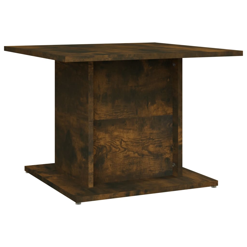 Coffee Table Smoked Oak 55.5 x 55.5 x 40 cm Wood Based Material