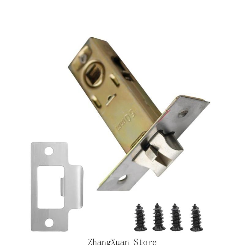3XUF Sturdy Metal Tubulars Mortice Latches Portable Accessory for Internal Door