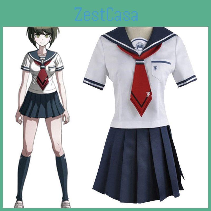 Danganronpa Naegi Komaru Stylish And Comfortable Costume Uniform Skirt Set With Socks For Anime Fans