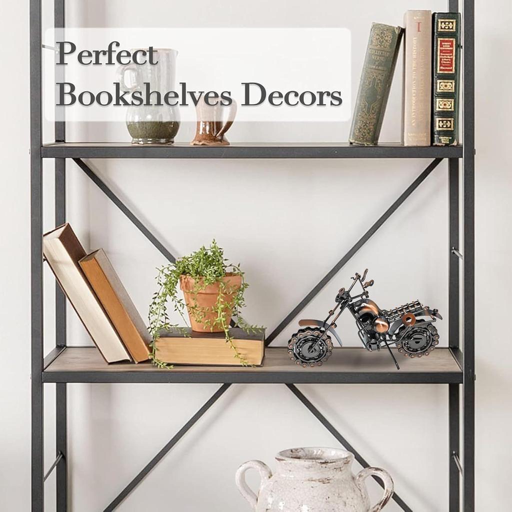 Motorcycle Gifts for Men Unique, Birthday Gifts for Men & Women Riders, Vintage Home Office Decor, Scrap Metal Motorcycle Art