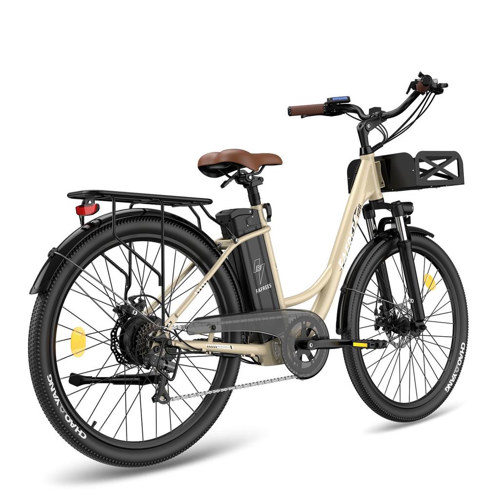 FAFREES F26 Langlebiges Elektrofahrrad 250W Motor 36V20.3Ah Akku 26*1.95'' Reifen 25km/h Höchstgeschwindigkeit 140km Reichweite SHIMANO 7 Gang