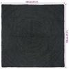 Area Rugs Dark Gray 120 x 120 cm Jute