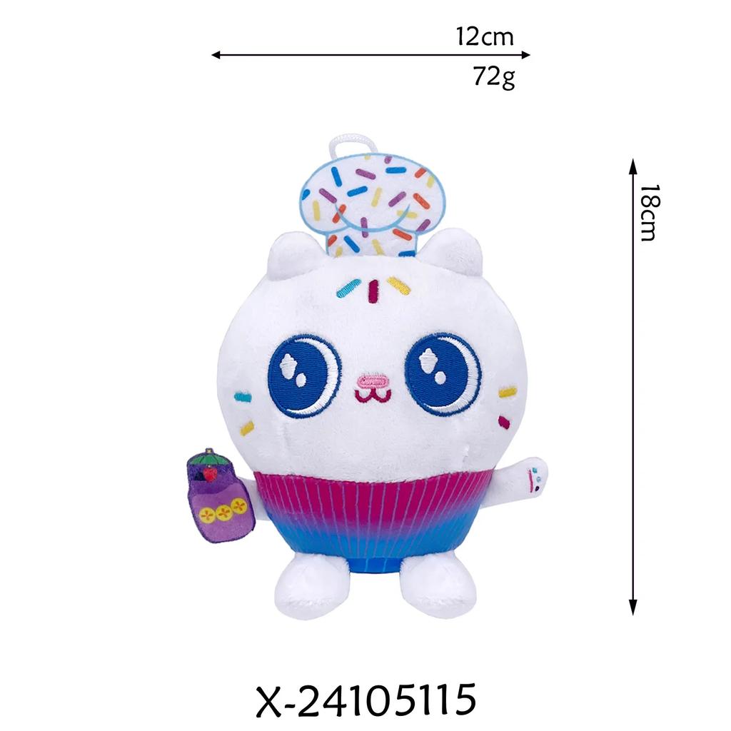 ***New Gabby'S Doll House Plush Toy Backpack Cat Cake Cat Mermaid Stuffed Animals Plushie Dolls For Kids Gift