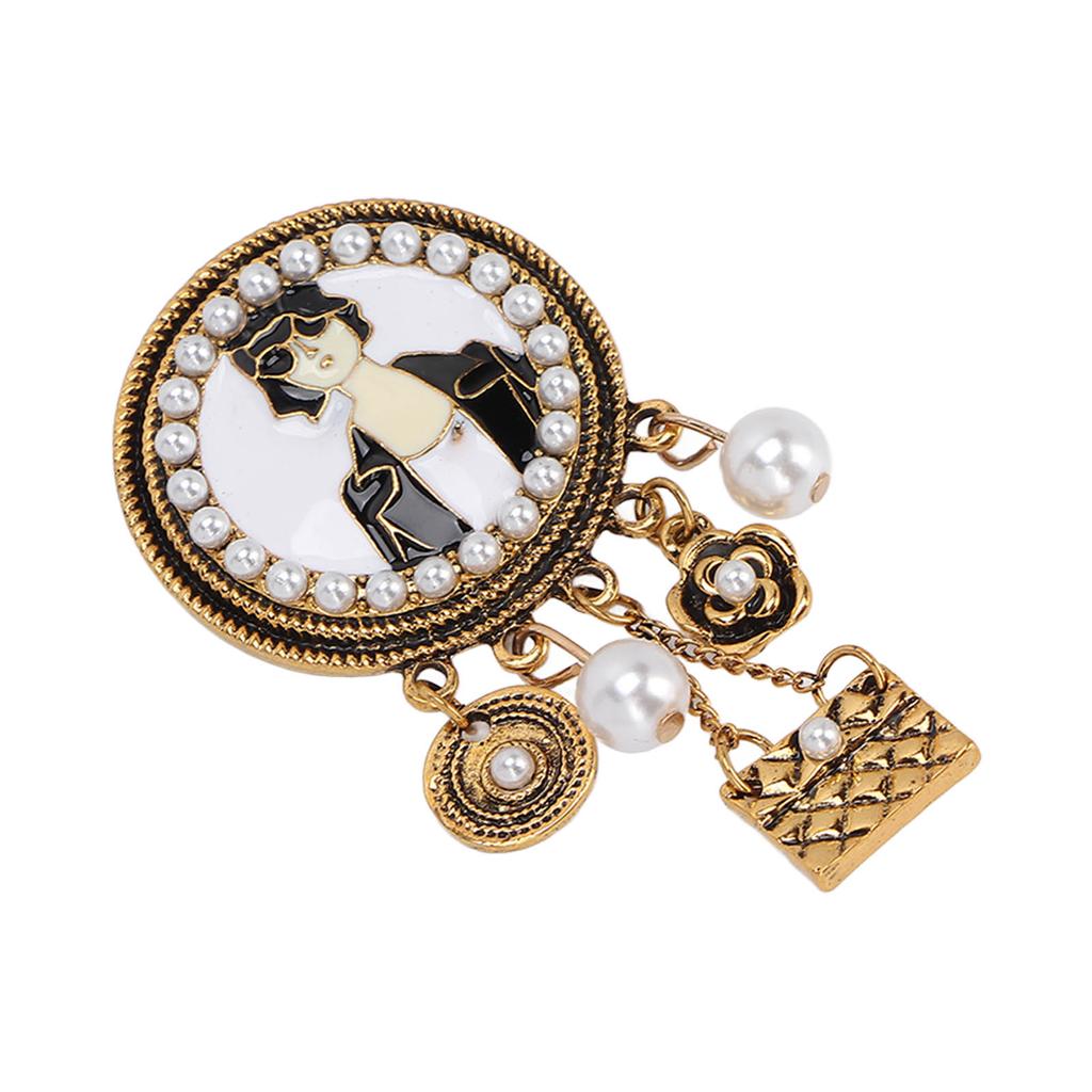Exquisite Retro Brooch Women Pattern Alloy Brooch Pin Vintage Clothes Accessories