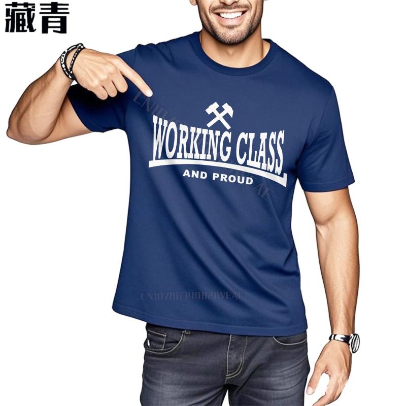 Top T-Shirts O-Ausschnitt Kurzarmshirt Arbeiterklasse Und Stolz Vintage Neu T-Shirts Stilvolles Kurzarm Trendiges T-Shirt