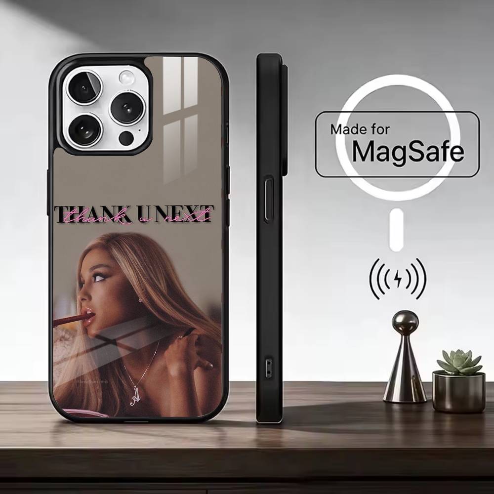 Singer A-Ariana Grande Phone Case For iPhone17,16,15,14,13,12,11 Plus,Pro Magnetic For Magsafe Wireless Charging