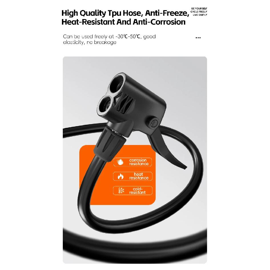 WEST BIKING 160PSI Bike Pump Portable Stainless Steel Floor Pump Presta&Schrader Valve Tire Inflator MTB Road Bike Accessories