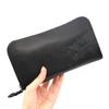 [Wachifield] Dayan the Cat Genuine Leather Super Soft Chip Long Wallet Black