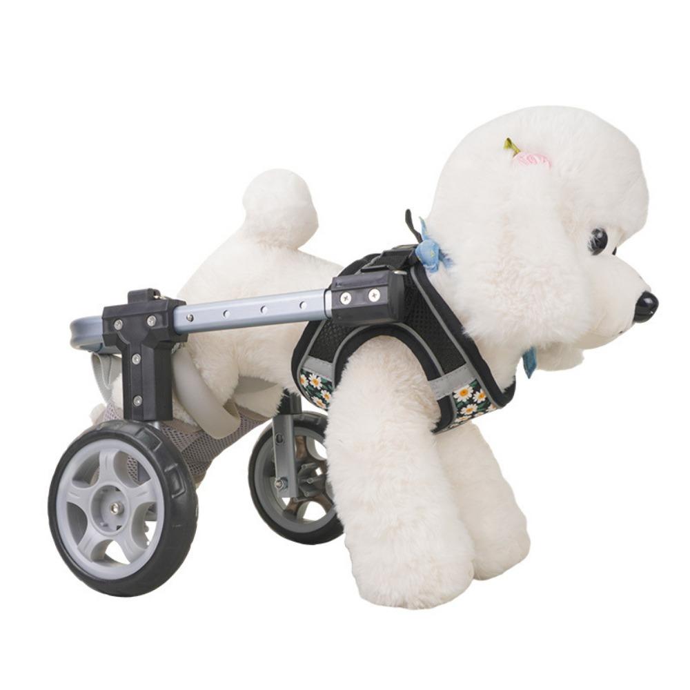 Lightweight Aluminum Pet Mobility Cart Adjustable Pet Rehabilitation Wheelchair  Pet Mobility