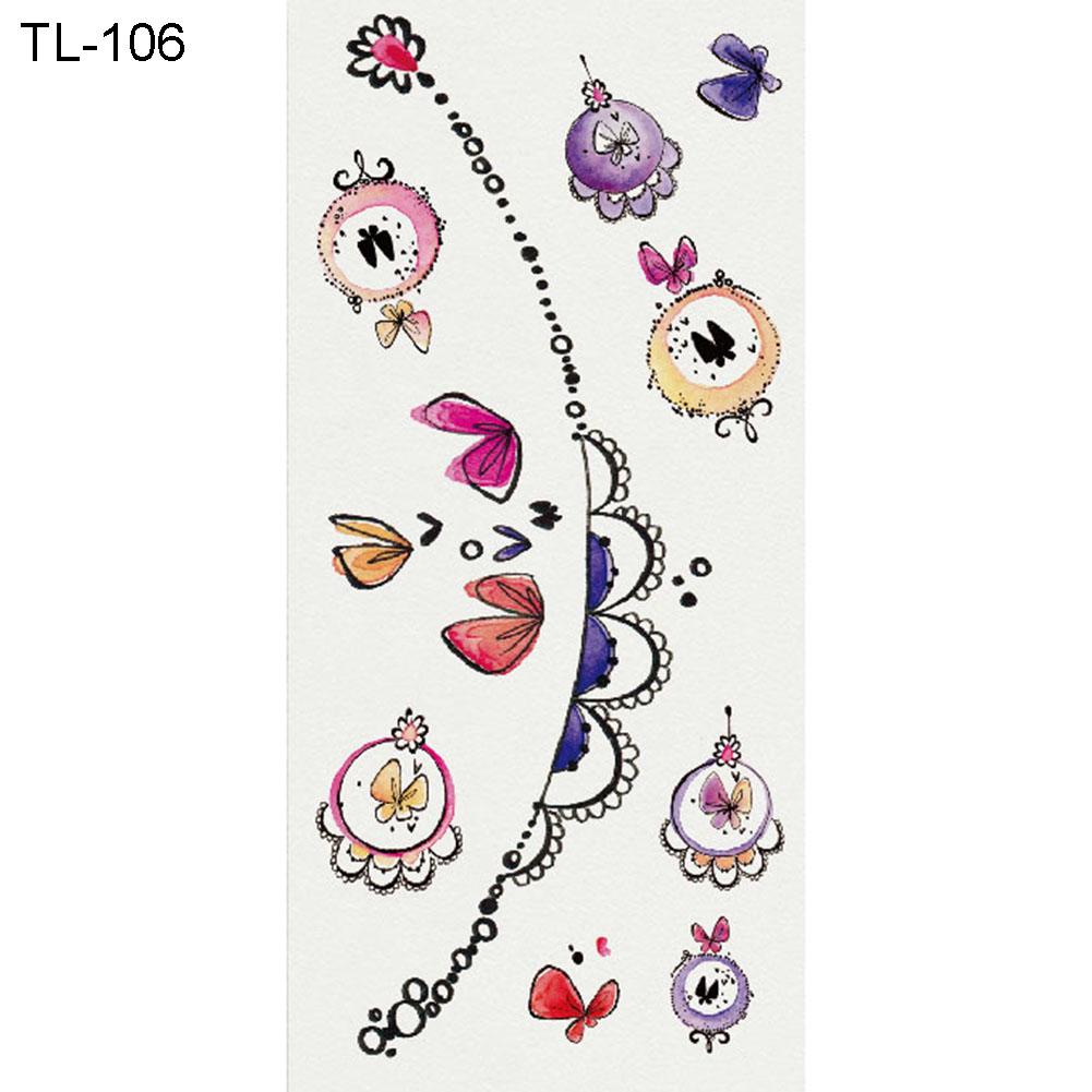 Fashion Butterfly Dragon Flower Body Art Temporary Fake Tattoo Sticker Decal
