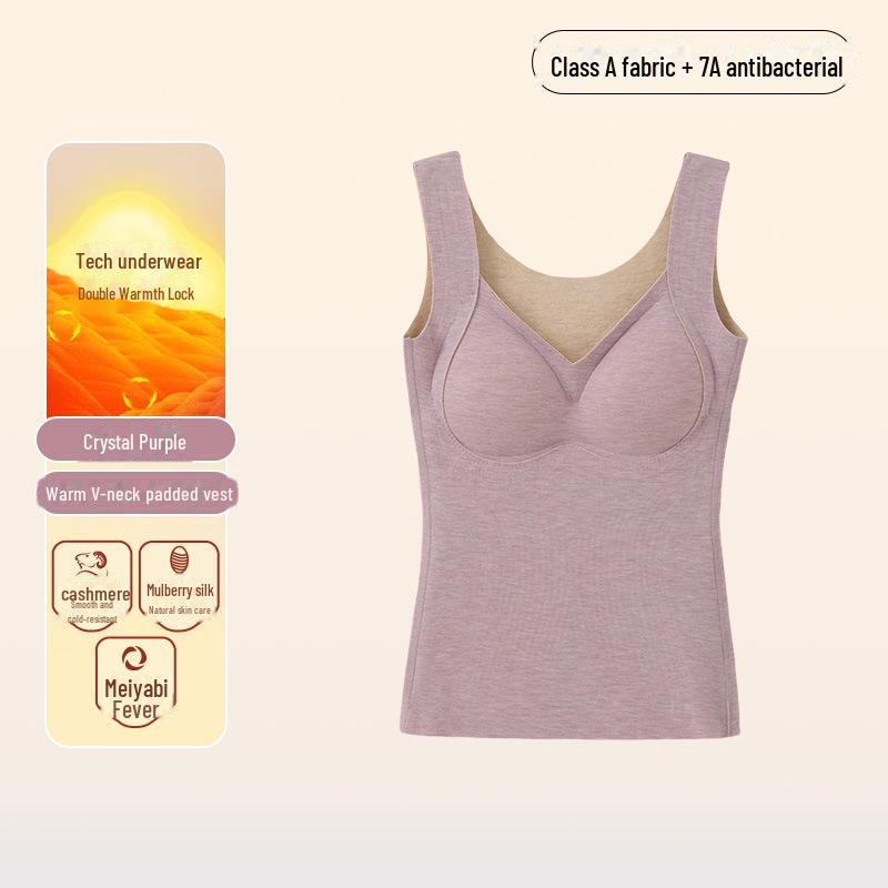 

A-Class German Velvet Double-Layer Warm Vest with Antibacterial Chest Pad L