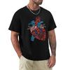 Anatomical Huunisex Heart Gift Medical Anatomy Typography Illustration Tshirt Water Resistant Casual Tshirt