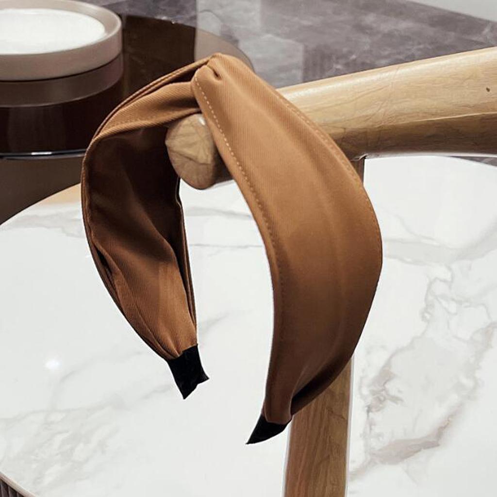 PROLY New Fashion Women Headband Big Bowknot Side Knot Hairband Casual Classic Headwear Solid Color Turban Hair Accessories