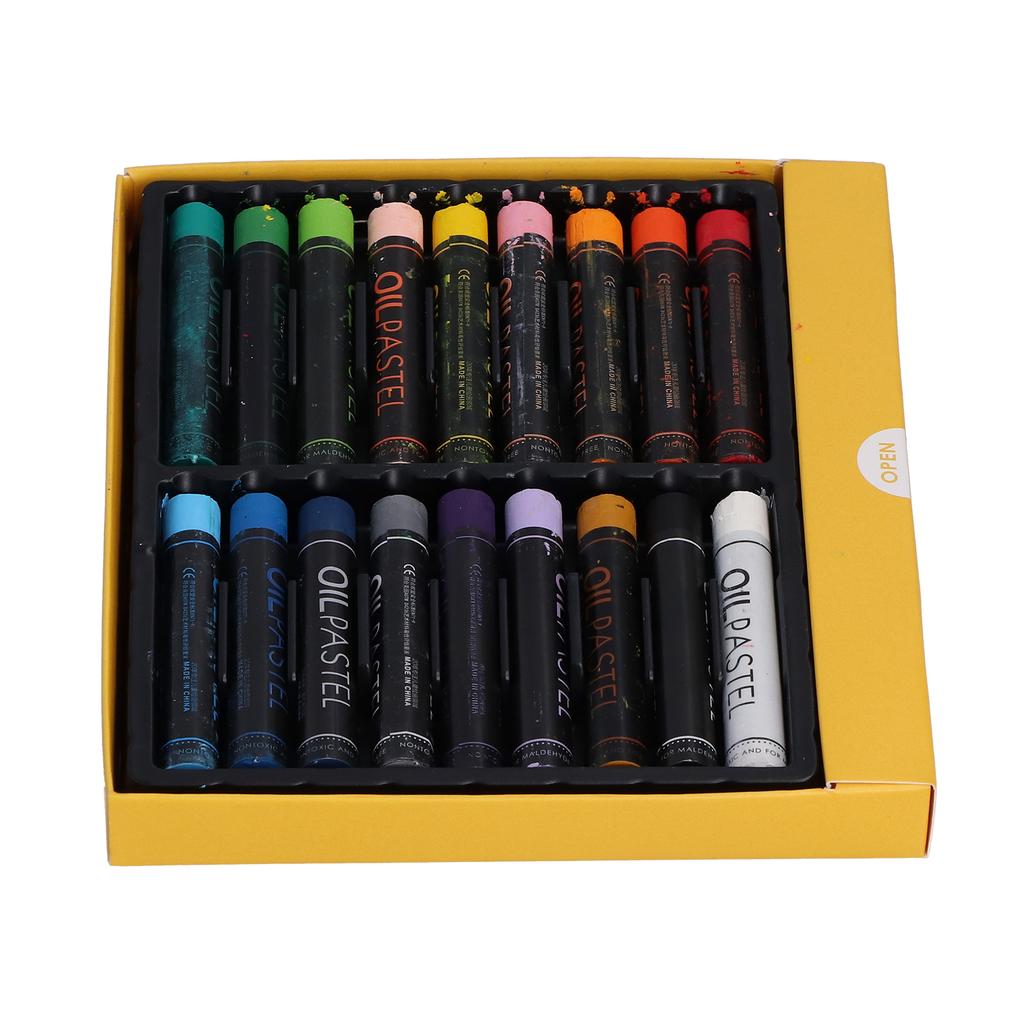 Oljepastell Kraftig Färg Cylindrisk Oljemålningssticka för Graffiti Konst Målning Ritning 18 Färger