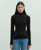 Dito Wholegarment 100 Wool Italian Yarn Turtleneck [Black]