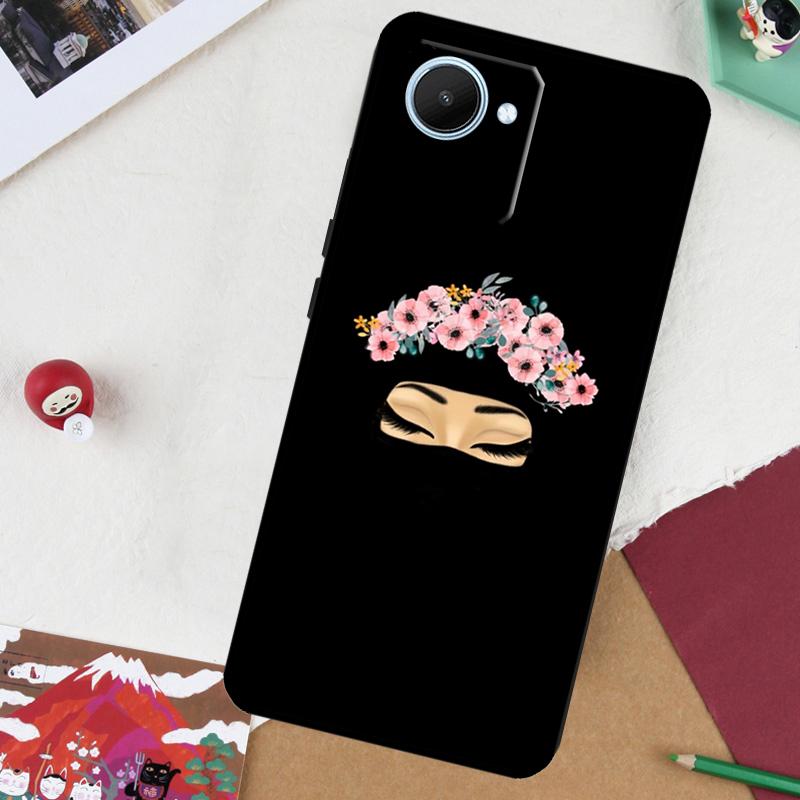 Niqab Queen Islamic Muslimah Woman For Realme 13 Pro Plus 14 12 10 11 GT 6 5 6T GT7 Pro C51 C21Y C25S C75 C67 C61 C53 C55 Case