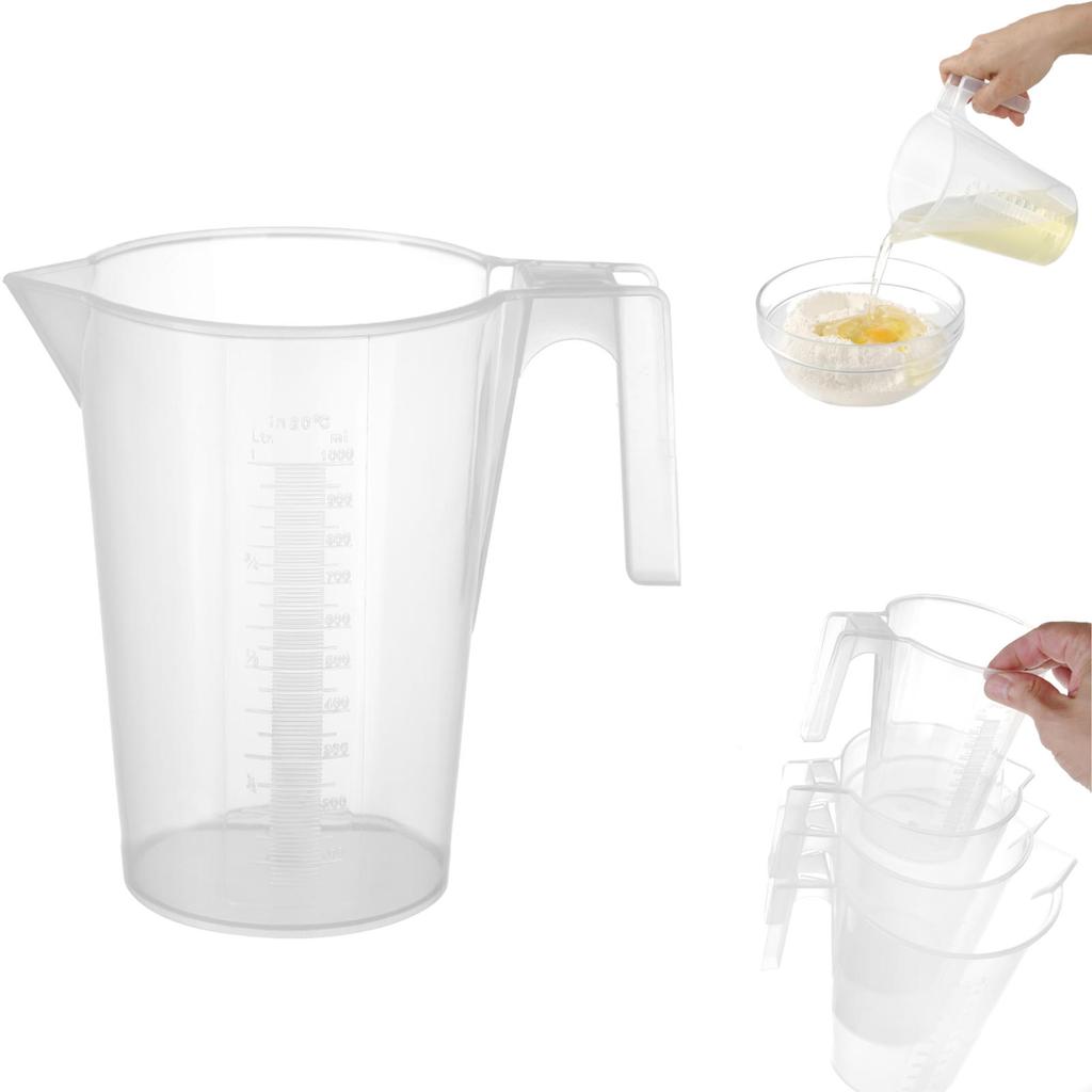 Kitchen measuring jug with polypropylene measuring cup, stackable, 1L, HENDI 567821