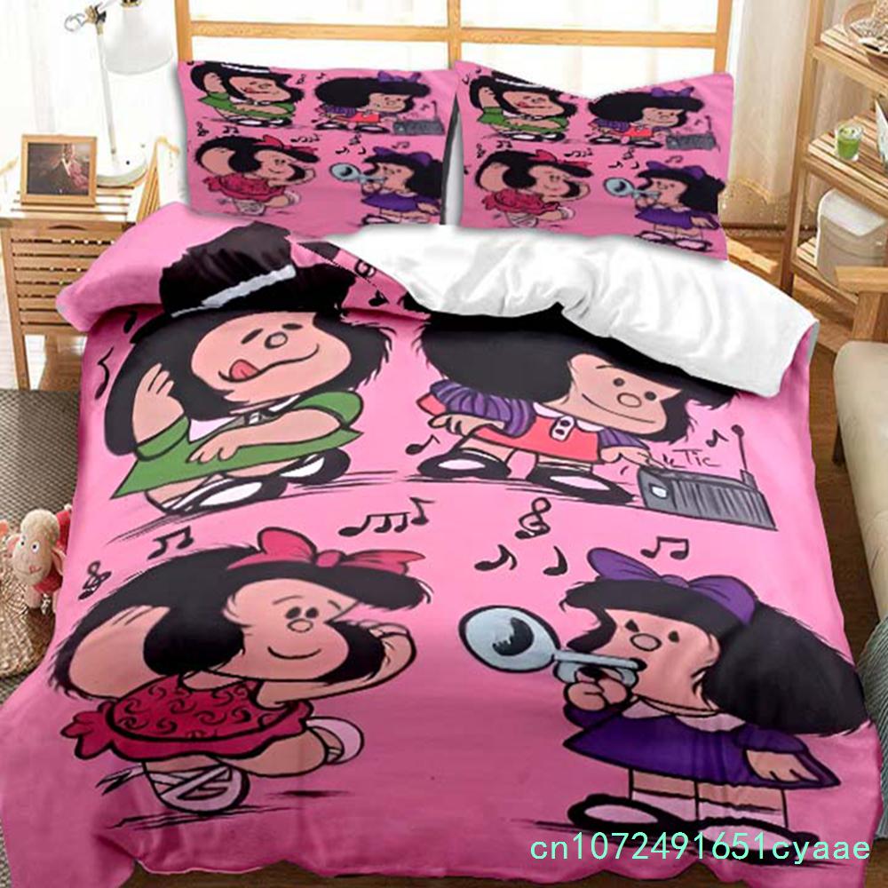 Mafalda Cartoon Quino Comics Bedding Set Duvet Cover Set Adult Children Single Double King Size Duvet Cover And Pillowcases Gift