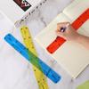 3Pcs Flexible Ruler, 12 Inch Translucent Plastic Rulers Shatterproof Bendy Rulers with Inches and Centimeters Soft Bendable Rulers for Kids Adults