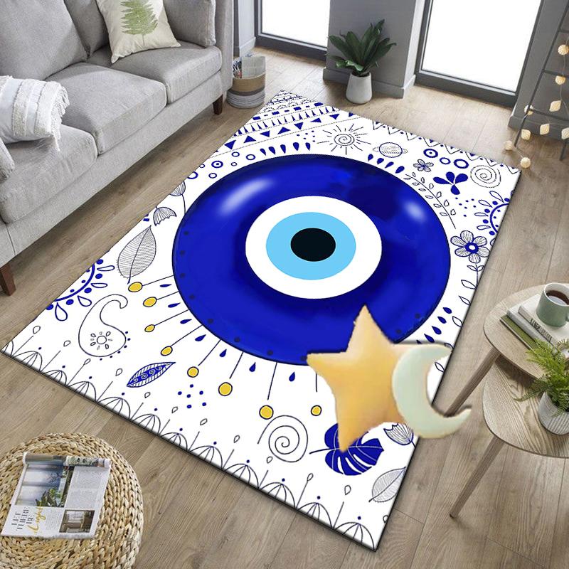 Eyes Pattern Design Art Office Rug Chair Mat, Entryway Carpet, Suitable for Front Door, Bedroom, Living Room, Desk, Holiday Gift